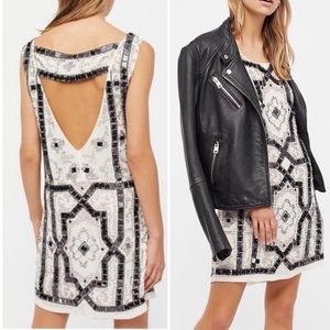 NEW Free People White Sequin Dress